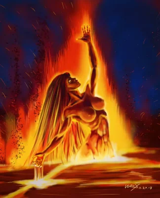 Goddess of Fire Pele by wrexjapan on DeviantArt